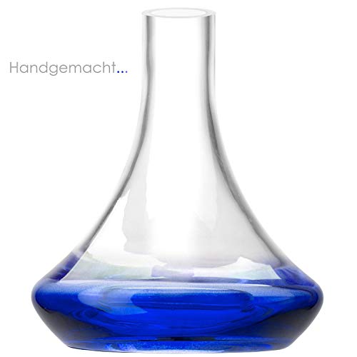 DILAW® Tornado Shisha Glas Bowl Ersatzglas ohne Gewinde, Farbe: Blau – Bild 3