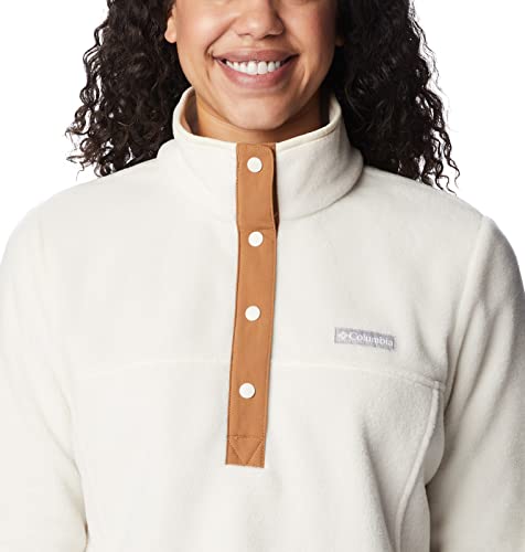 Image of Columbia Womens Benton Springs Half Snap II Pull Over Fleece Jacket, Dark Stone /Canoe /Vintage Blue, 3X