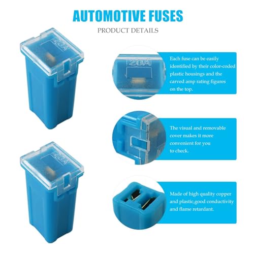 Kit actualizado de 30 fusibles para automóvil JURENGUDF con fusibles altos y de bajo perfil miniatura 7