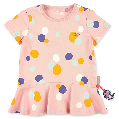 T-shirt fille rose sigikid en coton bio avec volants pour enfant