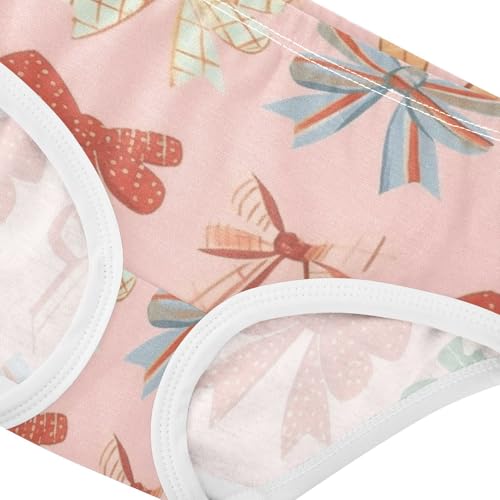 Girls' Training Panties Breathable Underwear for Kid Colorful Bows Christmas Pattern4