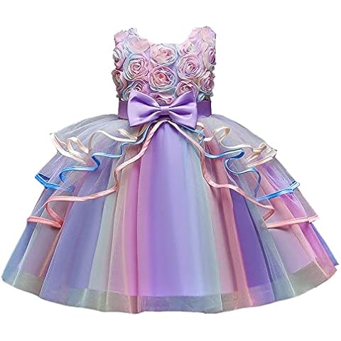 Girls' Purple Tulle Party Dress by M MUNCASO Cover