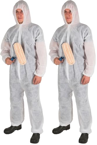 Kerbl 3479 PP Combinaison jetable Blanc Taille XXXL Blanc (Lot de 2)