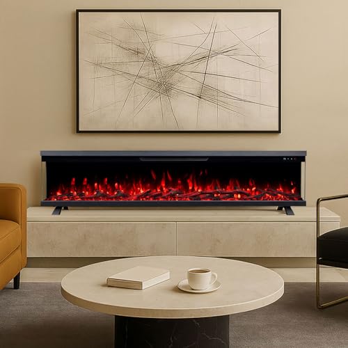 electric fireplaces wall-mounted