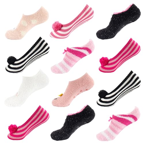 Image of BambooMN Women's Super Soft Warm Cozy Fuzzy Socks Assortments