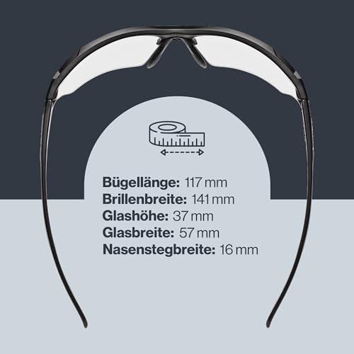 uvex sportstyle 802 V - Sportbrille für Damen und Herren - selbsttönend - beschlagfrei - black matt/smoke - one size