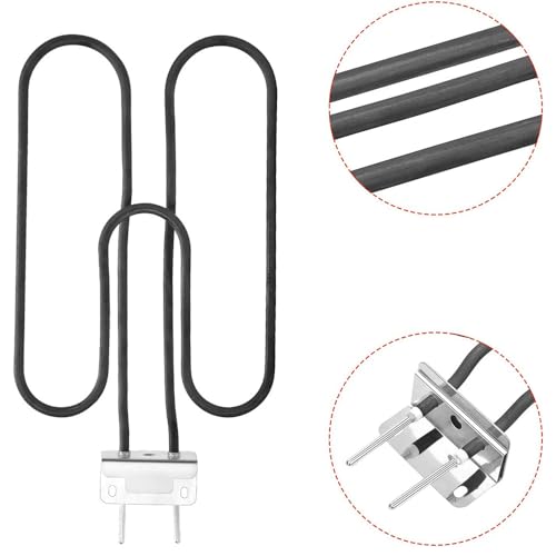 Hicello Heizelement 66631/65621 Ersatzteil Heizelemente für Weber Elektrogrill, Kompatibel mit Weber Q140, Q1400 Grill, Grillheizelemente Weber, Rostfreie Stähle Heizspirale, 230V, 2200W
