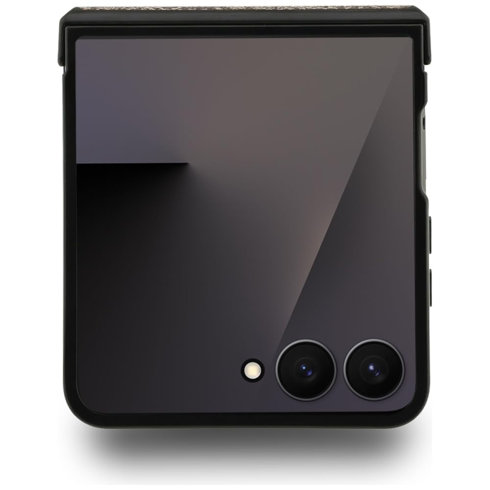 CG Mobile Guess 4G - Funda clásica Compatible con MagSafe para Samsung Galaxy Z Flip7 (marrón)