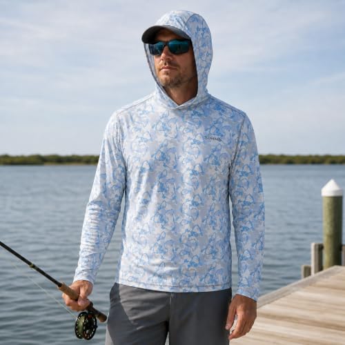 Simms Waterline Sun Hoody Ocean Regiment Camo XL by Simms - Used condition - Image 2