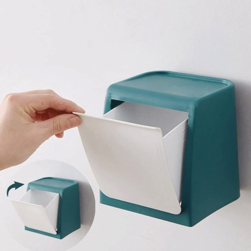 Caneca de basura montada en pared para baño miniatura 3