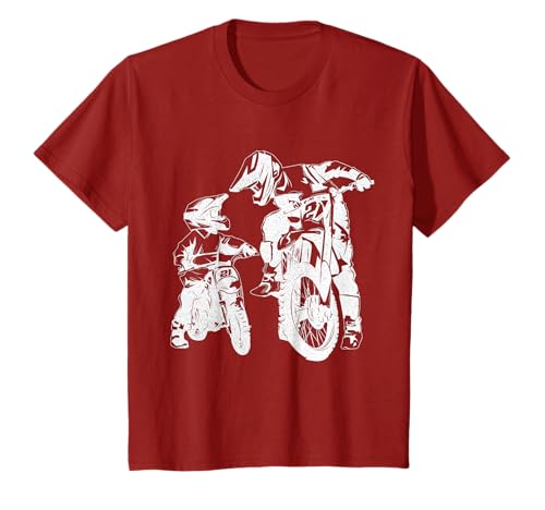 Regalo Motocross cumpleaños Padre & Hijo Divertido Camiseta