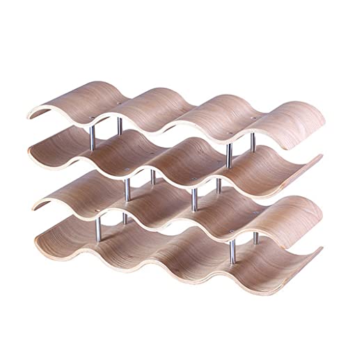 Soporte para botellas tipo vino de madera Acacia