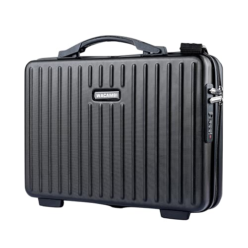 Image of hard shell unbreakable polycarbonate briefcase for office 16 inch laptop bag for men & women office use |with padded compartment waterproof bag for files & documents storage