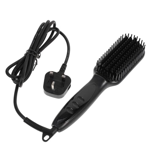 SMASOLO Fer à Lisser Multifonction Taille Standard Brosse Lissante Électrique 6 Vitesses Brosse à Barbe Pour Homme Usage Quotidien Coiffage Facile