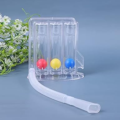 ONPRIX Deep Breathing Relaxation Meditation to Practice Yoga Breathing Pranayama 3 Balls Incentive Respirometer With Air Filter and Precise Inhalation Valve | Washable, Hygienic and Detachable.
