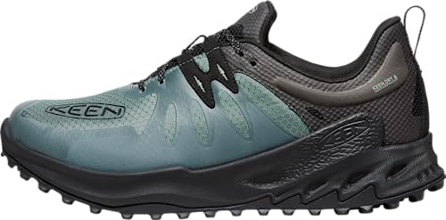 KEEN Men's Zionic Low Height Waterproof All Terrain Hiking Shoes, Dark Forest/Black, 11 | Image 5