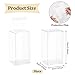 BENECREAT 20PCS Clear Wedding Favour Boxes 4x2x2inch Rectangle PVC Transparent Gift Boxes for Candy Chocolate Valentine