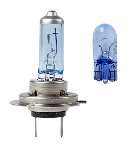 Ring Automotive RW377V H7 Px26d Ice Blue Halogen Headlamp c/w Ice Blue Sidelights, 12 V, 55 W