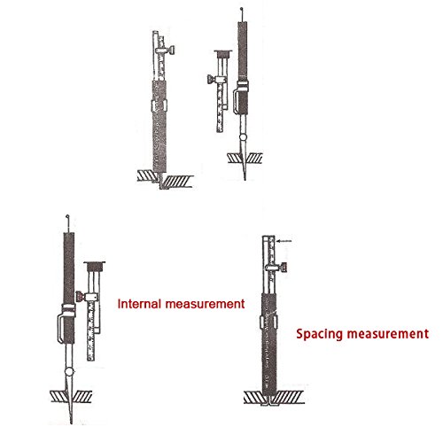 Calibrador para soldadura interno de acero inoxidable 0.1mm miniatura 7