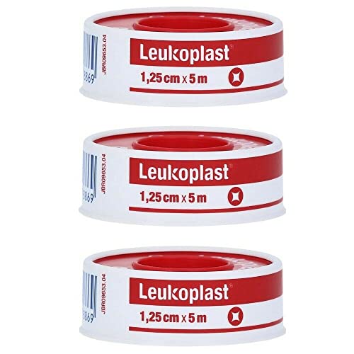 Leukoplast 1 25cm x 5m medizinisches Klebebandrolle 3-pack