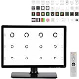 Digital Optical Vision Meter with LCD Display and Remote Control, Visual Acuity Chart Digital Featuring Multiple Visual Targets and Display Methods for Professional Optometry Use(18.5in)