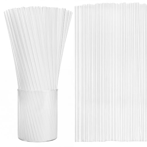 Image of 250pcs Clear Straws Disposable, 10.3 Inches Plastic Drinking Straws, Extra Long Straws for 30oz Tumblers, Protein Shakers, Milkshakes, Soda & Iced Coffee