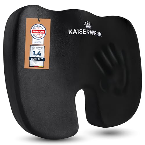 KAISERWERK Ergonomisches Sitzkissen - Steißbeinkissen aus Memory Foam,...