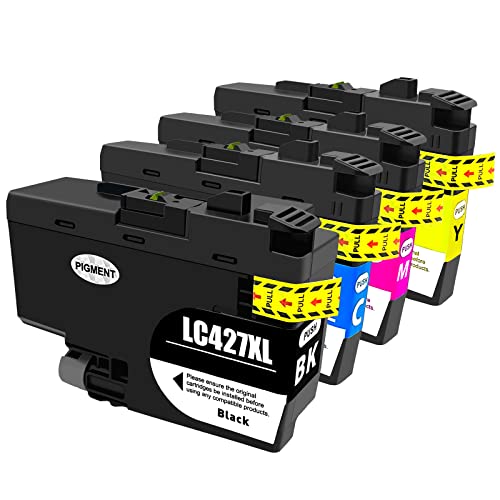 SHUOLEI LC427XL Ink Cartridges Compatible with Brother LC-427 XL LC427 Inkjet Cartridges Multi-Pack High Yield