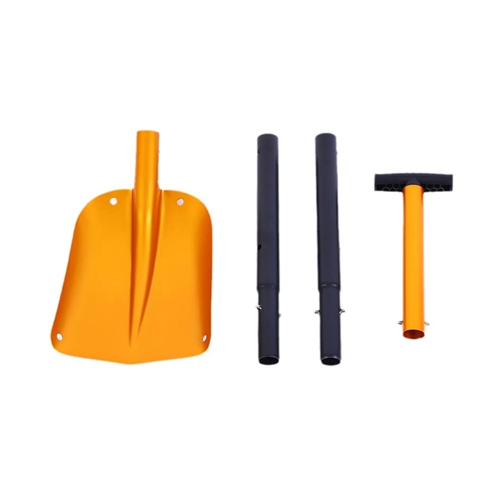 Rascador de hielo para coche Pala De Eliminación De Lodo Con Mango Extensible, Pala Plegable Portátil, Pala De Hielo Retráctil, Herramienta De Eliminación De Invierno Rascadores de hielo para coche(C)