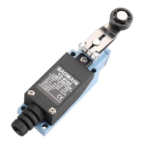 BAOMAIN limit switch, momentary rotating plastic roller, 10A 380VAC NC-NO, limit switch, IP65, TZ-8104