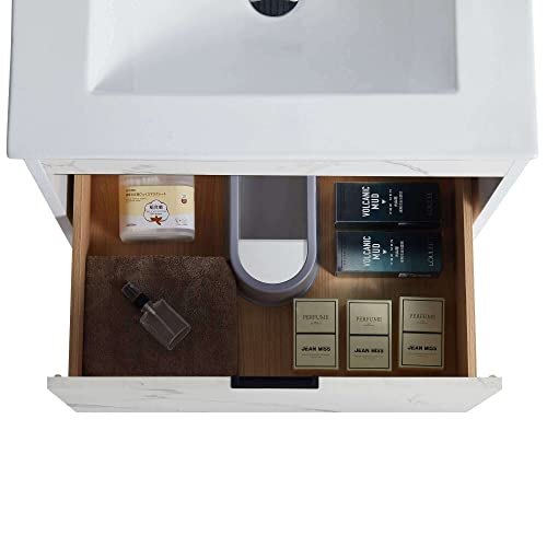 Fine Fixtures - Wall Mount Bathroom Vanity And Sink, Knob Free Design - Alpine Collection - #TOP4