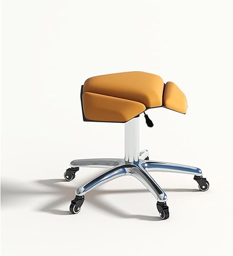 Opaeroo Salon Stool Rolling Height Adjustable Stool Duty Large Seat Tattoo Stool with Wheels for Doctor, Shop, Nail Tech, Potters, Medical, Massage,