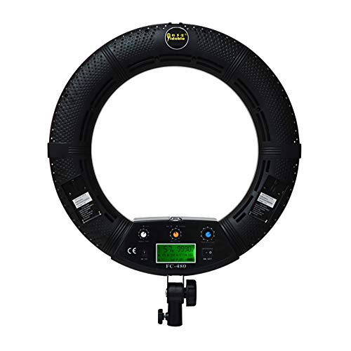 Yidoblo 18インチ LEDリングライトキット 調光機能付き RGB/W カラー フォトスタジオ ビデオ ポートレートフィルム 自撮り YouTube 写真照明セット