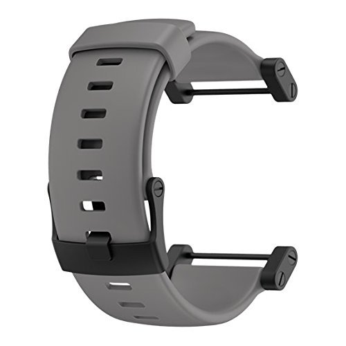 Bracelet Suunto Core gris montre rechange SS020346000 rubber strap taille unique