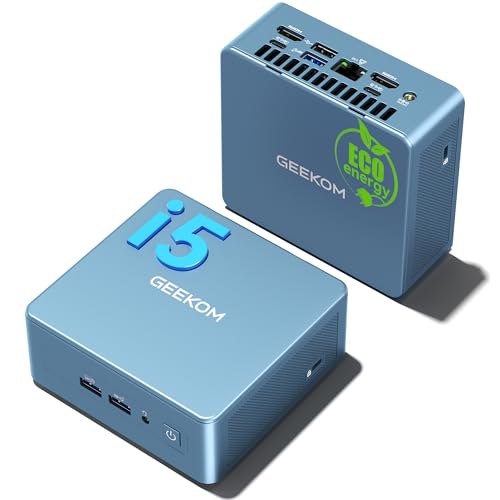 【Dì Addio ai Ritardi】Il mini PC GEEKOM i7 è equipaggiato con WiFi-6E, supportando triple band (2.5G/5G/6G) per una connessione più veloce e a bassa latenza. Inoltre, integra 𝙪𝙣𝙖 𝙥𝙤𝙧𝙩𝙖 𝙀𝙩𝙝𝙚𝙧𝙣𝙚𝙩 𝟮.𝟱 𝙂𝙞𝙜𝙖𝙗𝙞𝙩 𝙥𝙚𝙧 𝙣𝙖𝙫𝙞𝙜𝙖𝙧𝙚 𝙖 𝙫𝙚𝙡𝙤𝙘𝙞𝙩𝙖̀ 𝙪𝙡𝙩𝙧𝙖-𝙧𝙖𝙥𝙞𝙙𝙚.Grazie al Bluetooth 5.2, puoi collegare in modo istantaneo dispositivi wireless come cuffie,mouse,tastiere e altri accessori.