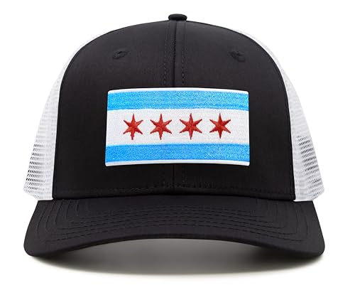 Image of International Tie City Hat for Men and Women, Adjustable Snapback Trucker Baseball Cap with Embroidered Patch