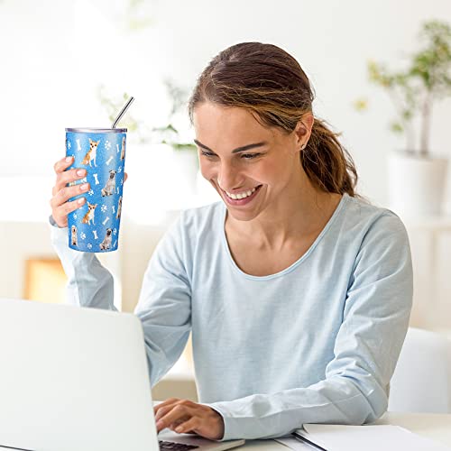 Mimorou Dog Gifts 20 Oz Tumbler For Women, Animal Stainless Steel Coffee Mug For Birthday Christmas Thanksgiving Day, Funny Dog Travel Mug Gift Ideas For Dog Lover (Dog Pattern) (Dog Pattern) #TOP3