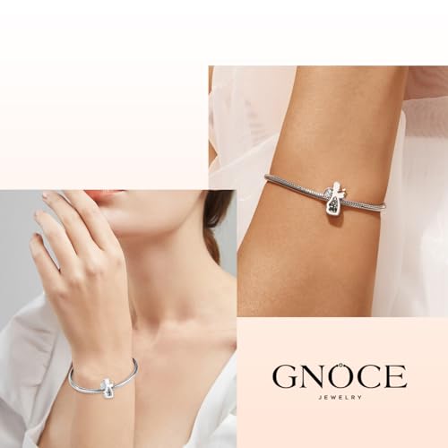 Image of GNOCE Christmas Charm Silver Plated & Sterling Silver Bracelet Gift