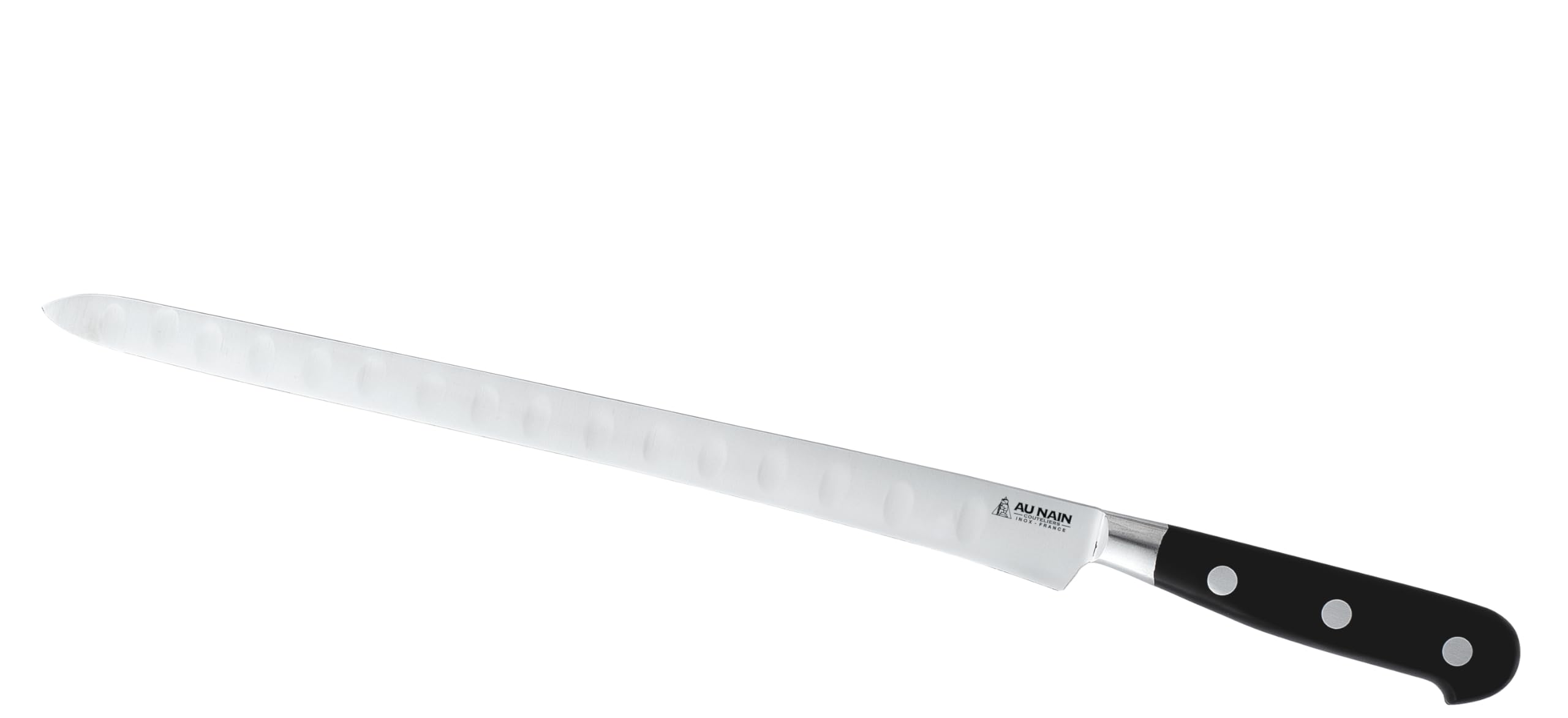 Couteau à saumon alvéolé - Lame inox - 30 cm