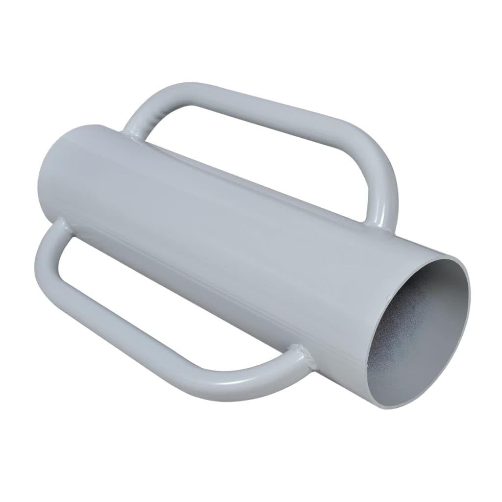 vidaXL Steel Fence Post Driver | Robust Construction | Efficient Tool for Fence Installation | Ideal for posts with 9-14.5 cm diameter | Grey [Energy Class A]