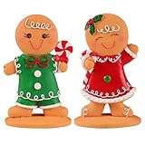 DONFAMDS 2 Piezas Adornos Jengibre Miniatura Decoración de Fiestas de Cumpleaños Ocasiones Especiales