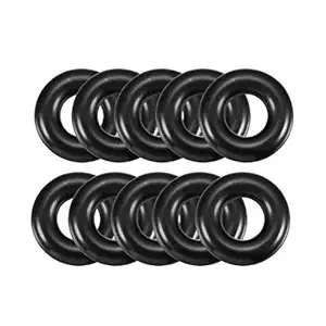 Generic 5mm x 18mm Black Rubber Sealing O Ring Seal Washer Grommets 10 Pcs
