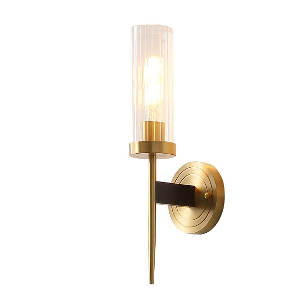 ZTCHSENZT Wall Sconces, Wall Lights Bracket Light Modern Minimalist Copper Wall Lamp