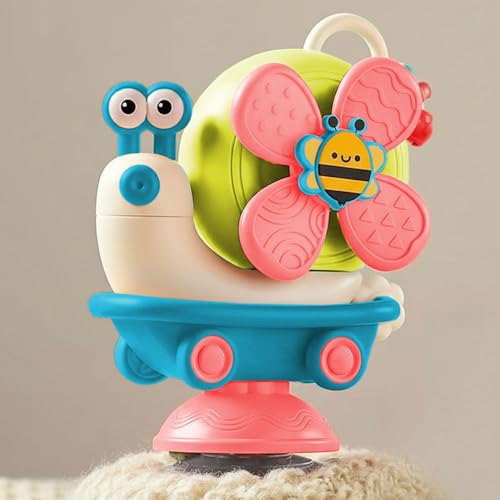 Image of StarAndDaisy Orapple Spinster Toy for Baby 5-in-1 Suction Spinner, Rattle, Friction Car, Windmill & Sensory Play | BPA-Free, Safe & Durable | Interactive Learning Toys for 6+ Months Kids