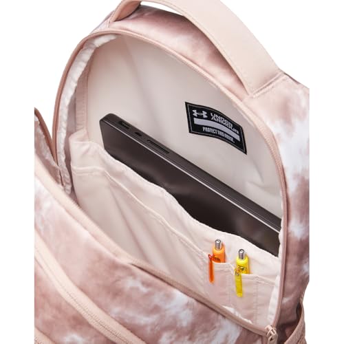 Image of Under Armour Unisex Hustle 6.0 Backpack, (602) Bashful Pink / / Apex Pink, One Size Fits Most
