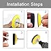 78 PCS Car Headlight Restoration Kit，3inch Headlight Restoration Kit，Hook and Loop Sandpaper Buffing Pads with Rotary Tools Universal for All Type of Car Headlights