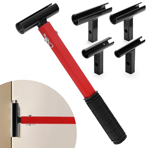 4 in 1 Door Hinge Adjustment Tool, Winspeed Hinge Gap Adjusting Wrench Kit Heavy Duty Painted Steel Hinge Bender Wrench for Residential and Commercial (4 Size)