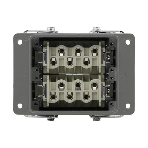 Conector HDC-HSB-012 rectangular de 12 pines con salida de línea lateral 7