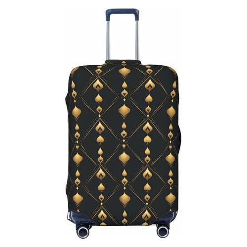 Luggage Cover Protector - Retro Gold Texture Print Suitcase Covers for Luggage Fit 29-32 Inch Suitcase