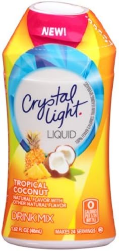 Crystal Light Liquid Energy Drink, Tropical Coconut, 1.62 fl oz (Pack of 24)